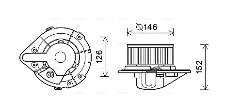 Kachelventilator Ava Cooling AI8501