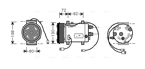 Airco compressor Ava Cooling AIAK179