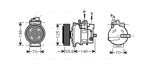 Airco compressor Ava Cooling AIAK295