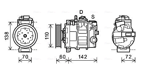 Airco compressor Ava Cooling AIAK344