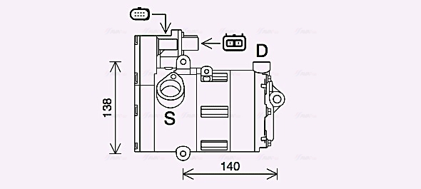Airco compressor Ava Cooling AIK419