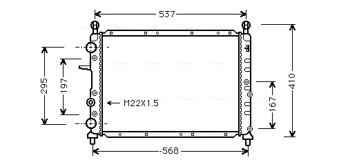 Radiateur Ava Cooling AL2048