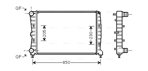 Radiateur Ava Cooling AL2087