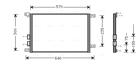 Airco condensor Ava Cooling AL5070