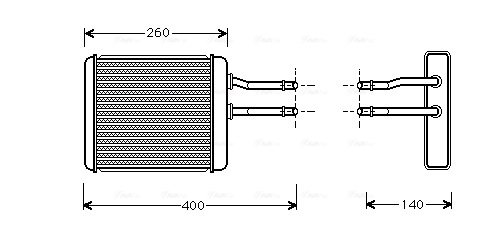 Kachelradiateur Ava Cooling AL6072