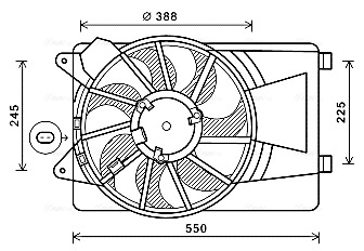 Ventilatorwiel-motorkoeling Ava Cooling AL7519