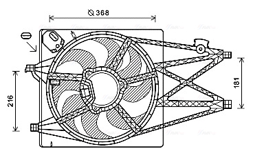 Ventilatorwiel-motorkoeling Ava Cooling AL7520