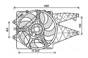 Ventilatorwiel-motorkoeling Ava Cooling AL7523