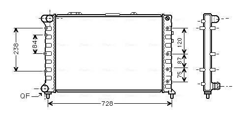 Radiateur Ava Cooling ALA2079