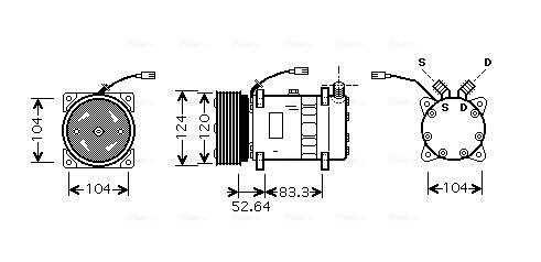 Airco compressor Ava Cooling ALAK095