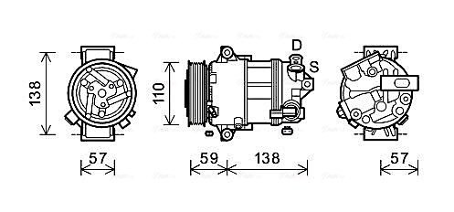 Airco compressor Ava Cooling ALAK133