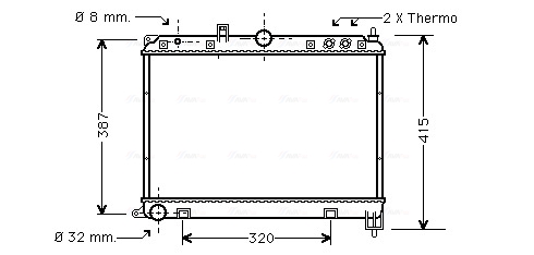 Radiateur Ava Cooling AU2118