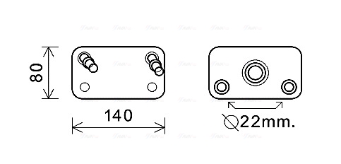 Oliekoeler motorolie Ava Cooling AU3205