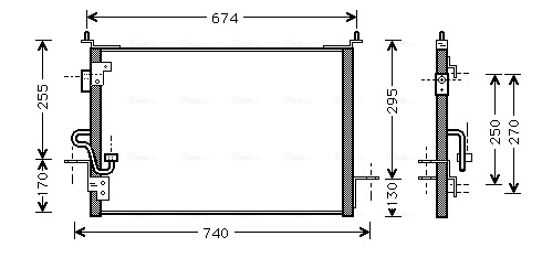 Airco condensor Ava Cooling AU5143