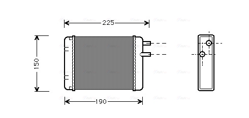 Kachelradiateur Ava Cooling AU6083