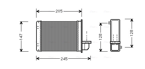 Kachelradiateur Ava Cooling AU6093