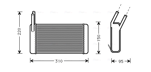 Kachelradiateur Ava Cooling AU6131