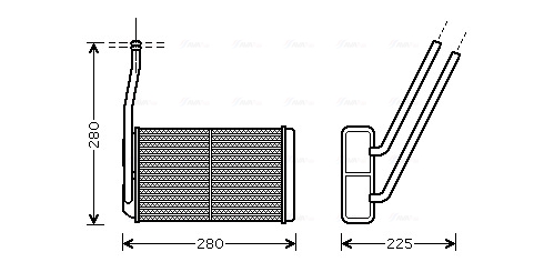 Kachelradiateur Ava Cooling AU6177