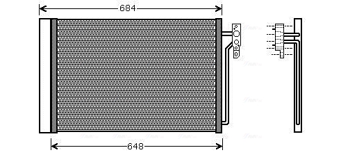 Airco condensor Ava Cooling AUA5182D