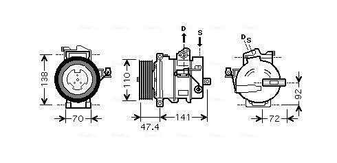 Airco compressor Ava Cooling AUAK188