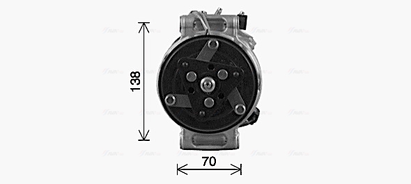 Ava Cooling Airco compressor AUAK341