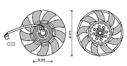 Visco-koppeling Ava Cooling AUF212