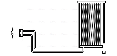 Oliekoeler motorolie Ava Cooling BW3368