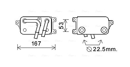 Oliekoeler motorolie Ava Cooling BW3396