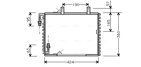 Airco condensor Ava Cooling BW5147