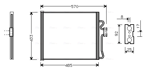 Airco condensor Ava Cooling BW5185