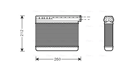 Kachelradiateur Ava Cooling BW6166