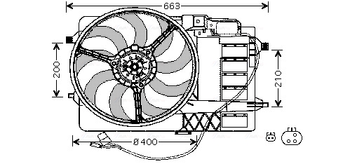 Ventilatorwiel-motorkoeling Ava Cooling BW7506