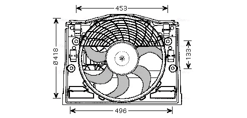 Ventilatorwiel-motorkoeling Ava Cooling BW7514