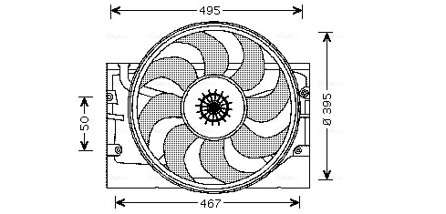Ventilatorwiel-motorkoeling Ava Cooling BW7519