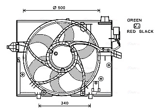 Ventilatorwiel-motorkoeling Ava Cooling BW7531
