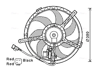 Ventilatorwiel-motorkoeling Ava Cooling BW7534