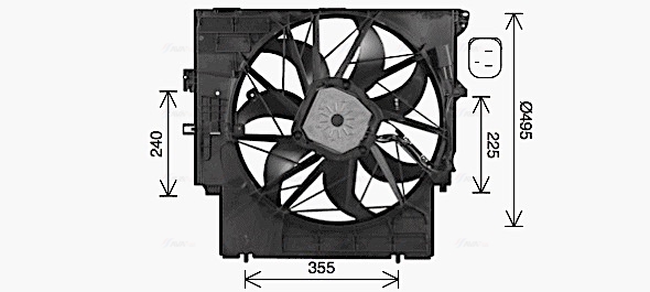 Ventilatorwiel-motorkoeling Ava Cooling BW7598