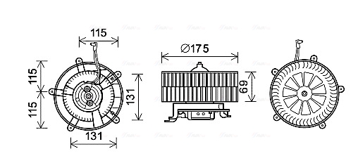 Kachelventilator Ava Cooling BW8478