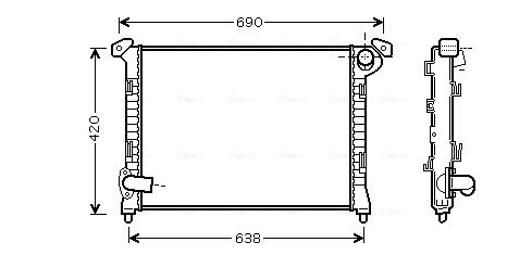 Radiateur Ava Cooling BWA2314