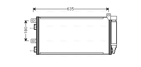 Airco condensor Ava Cooling BWA5256D