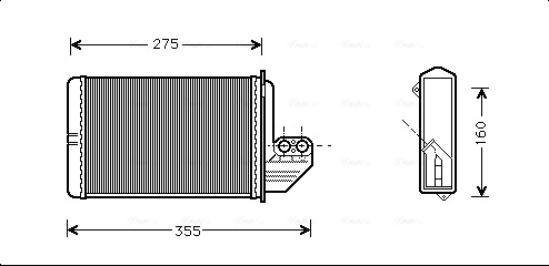 Kachelradiateur Ava Cooling BWA6172