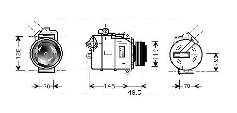 Airco compressor Ava Cooling BWAK332