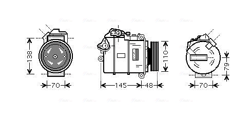 Airco compressor Ava Cooling BWAK317