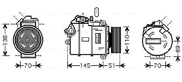 Airco compressor Ava Cooling BWK320