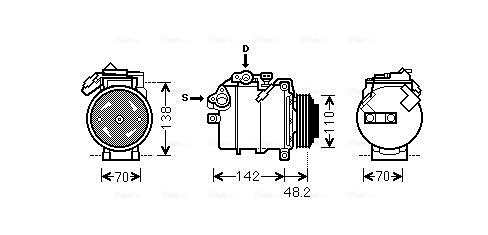 Airco compressor Ava Cooling BWAK385