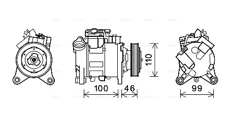 Airco compressor Ava Cooling BWAK489