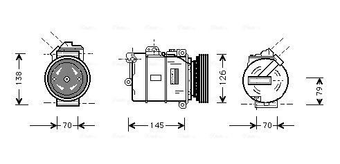 Airco compressor Ava Cooling BWK064