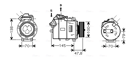 Airco compressor Ava Cooling BWK331
