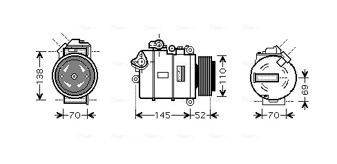 Airco compressor Ava Cooling BWK336
