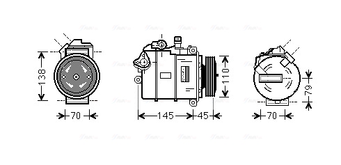 Airco compressor Ava Cooling BWK383